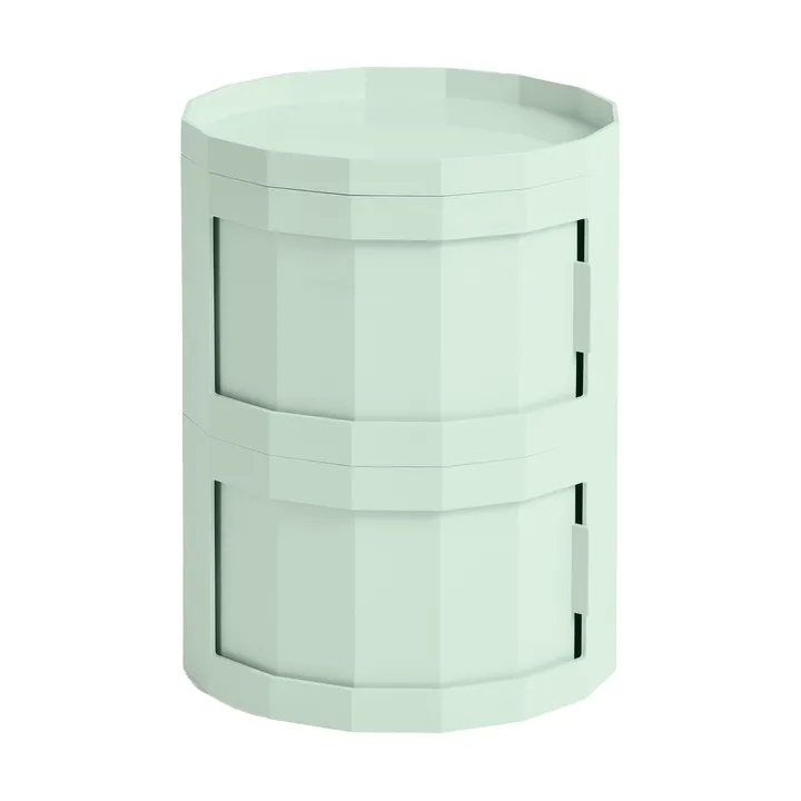 Facet Cabinet 20 side table - Soft mint - HAY