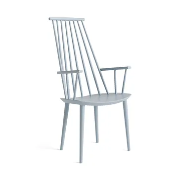 J110 armchair - Slate blue lacquered beech - HAY