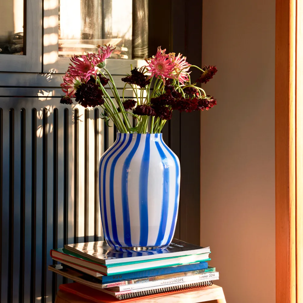 Juice Vase, Blue, glass, high HAY