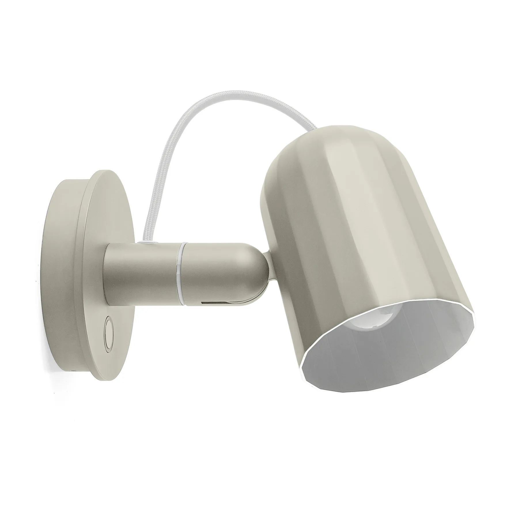 Noc wall button wall lamp, Off white HAY