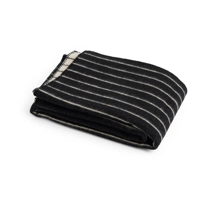 Outdoor Market blanket - Black-beige, 130x180 cm - HAY