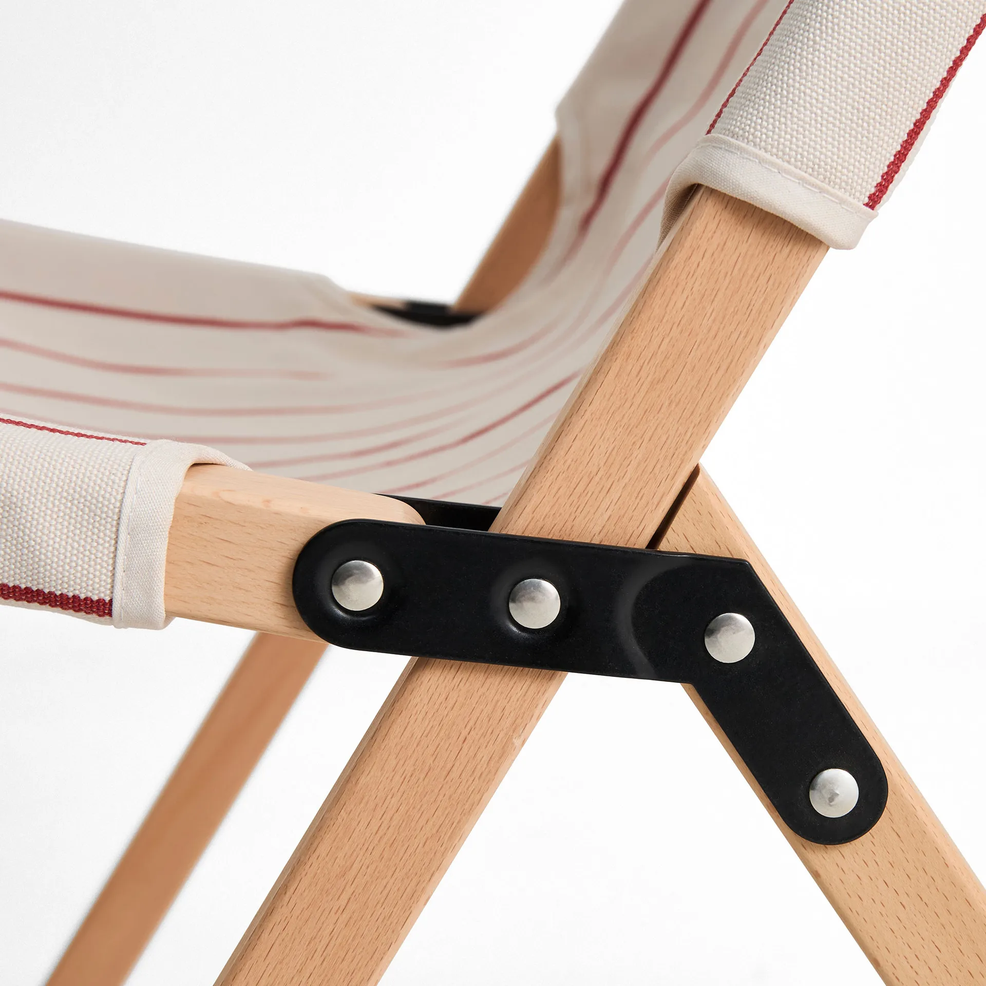Outdoor Market folding chair, Beige-red HAY