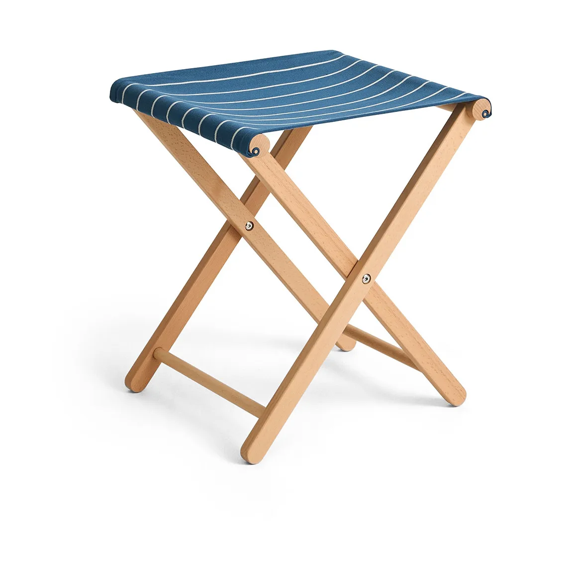 Outdoor Market folding stool, Blue-beige HAY