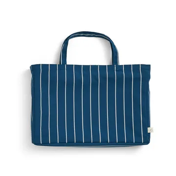 Outdoor Market folding stool - Blue-beige - HAY