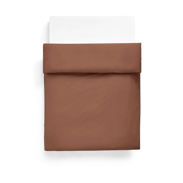 Outline duvet cover 150x210 cm - Milk chocolate - HAY