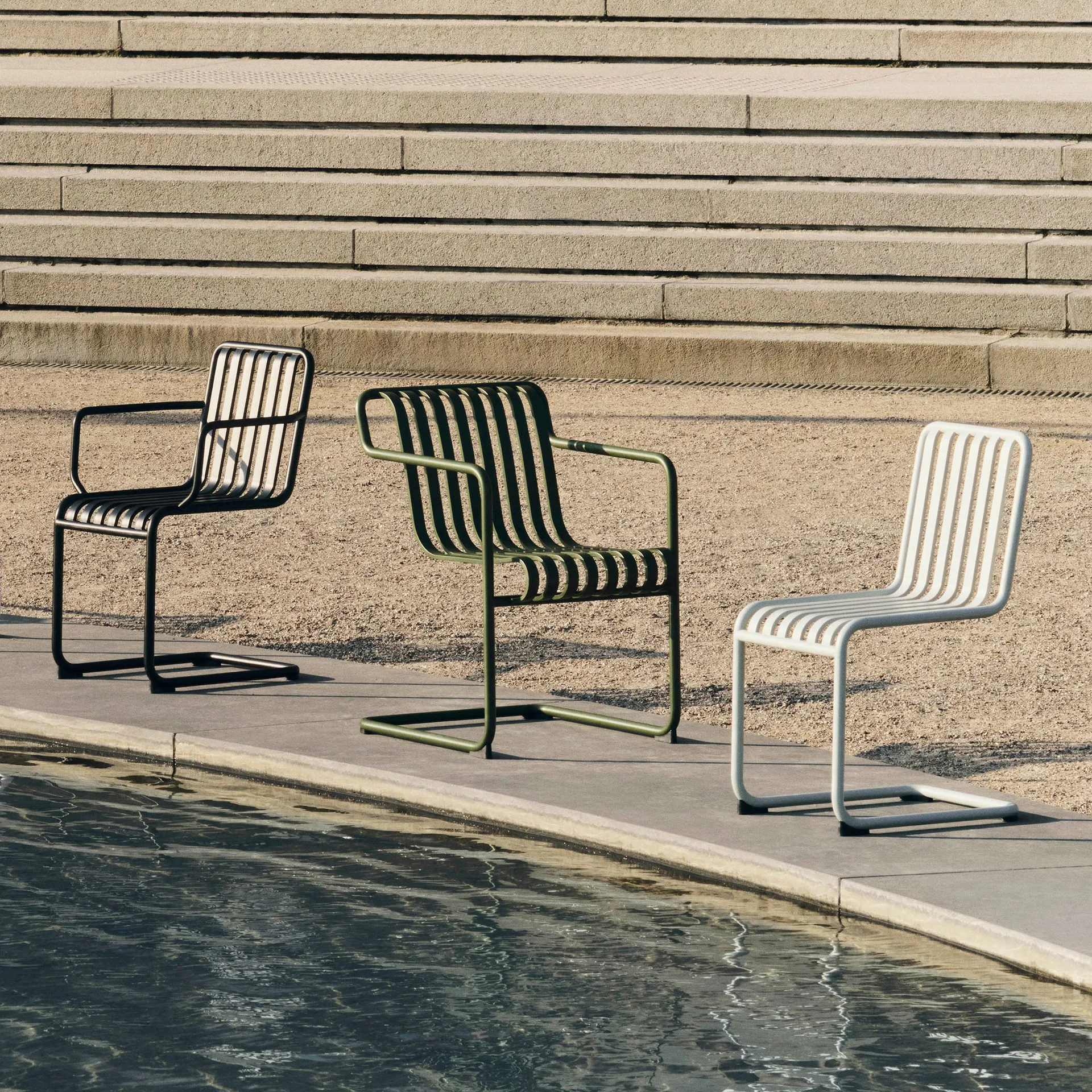 Palissade Cantilever Dining armchair, Olive HAY