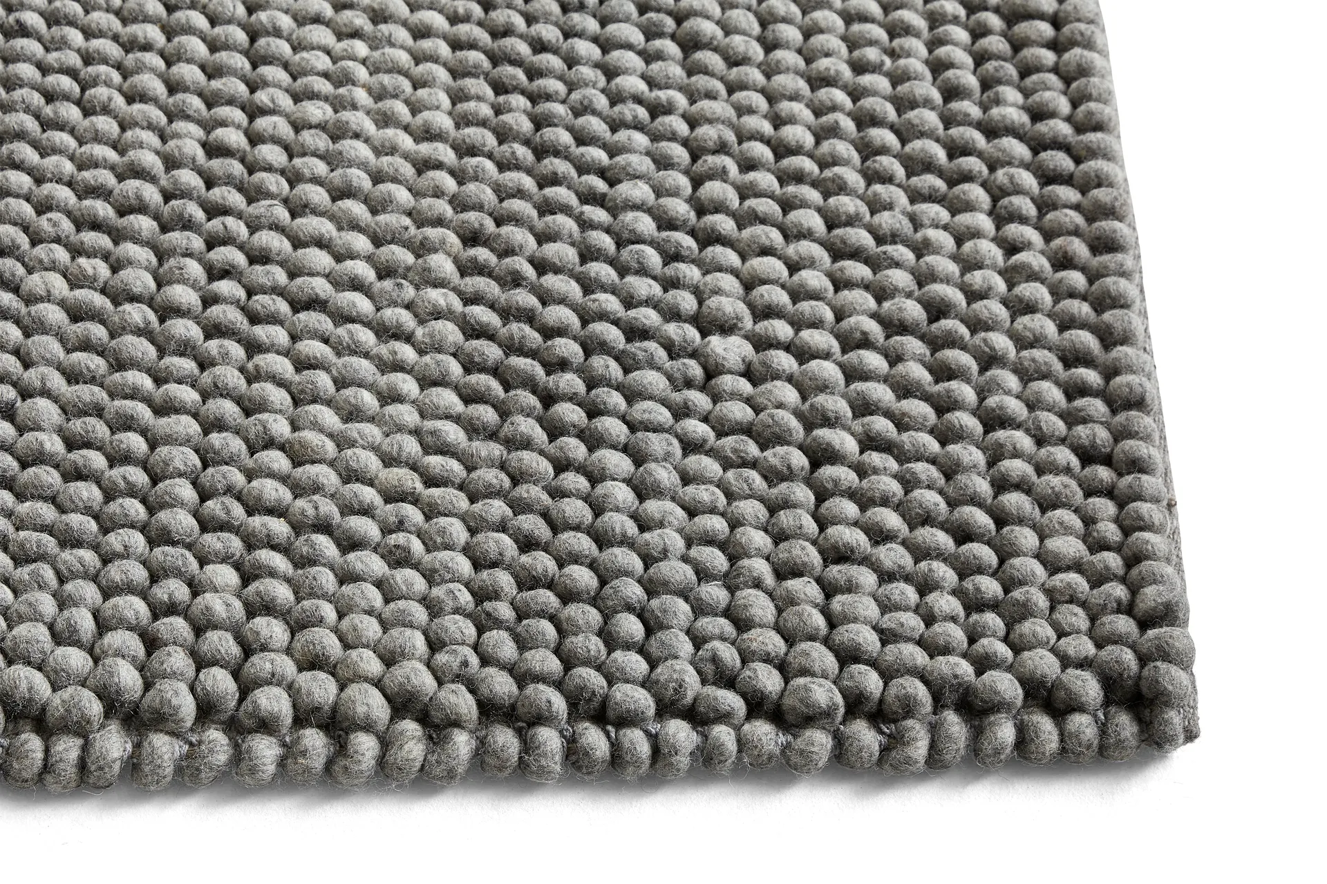 Peas wool rug 170x240 cm, Medium grey HAY