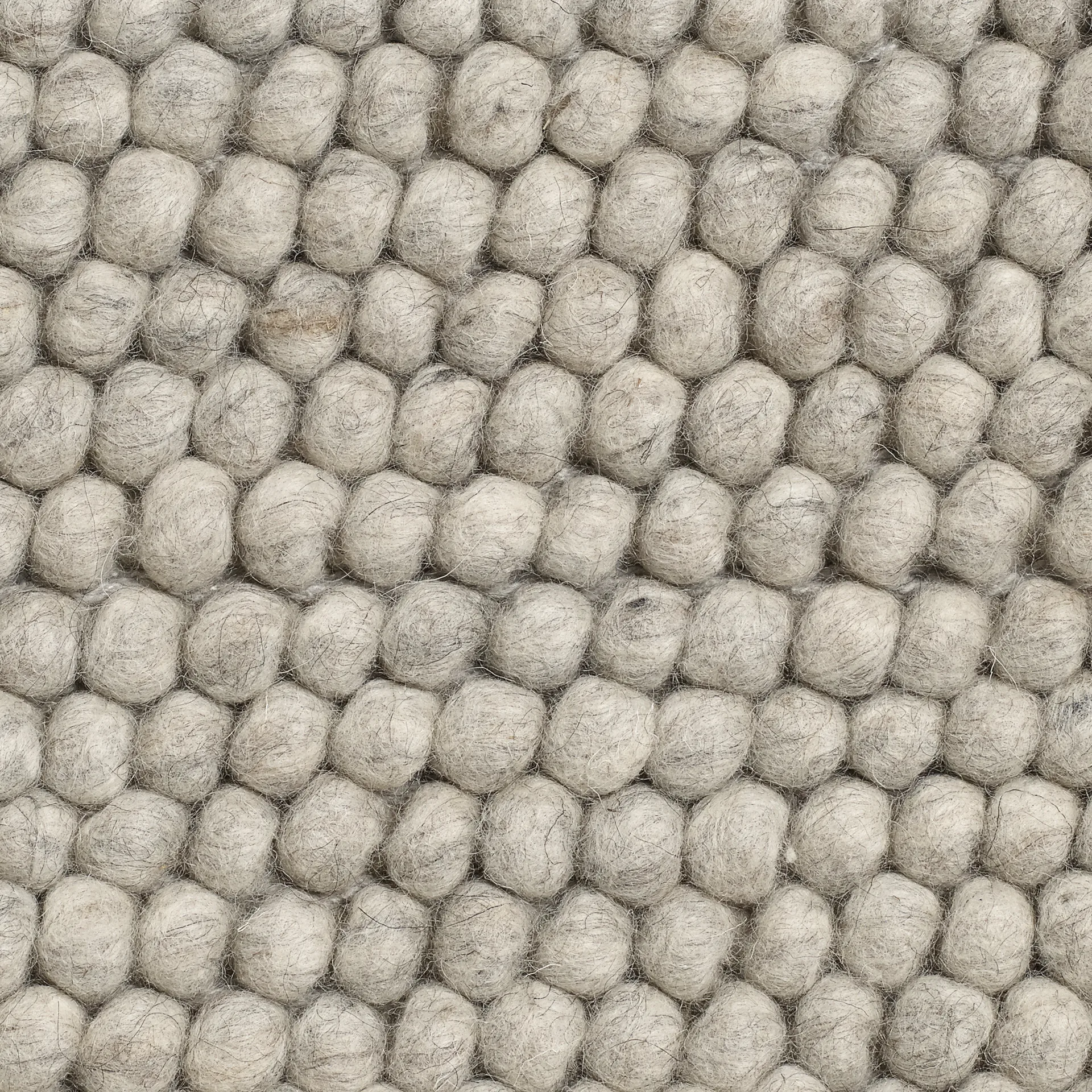 Peas wool rug 170x240 cm, Soft grey HAY