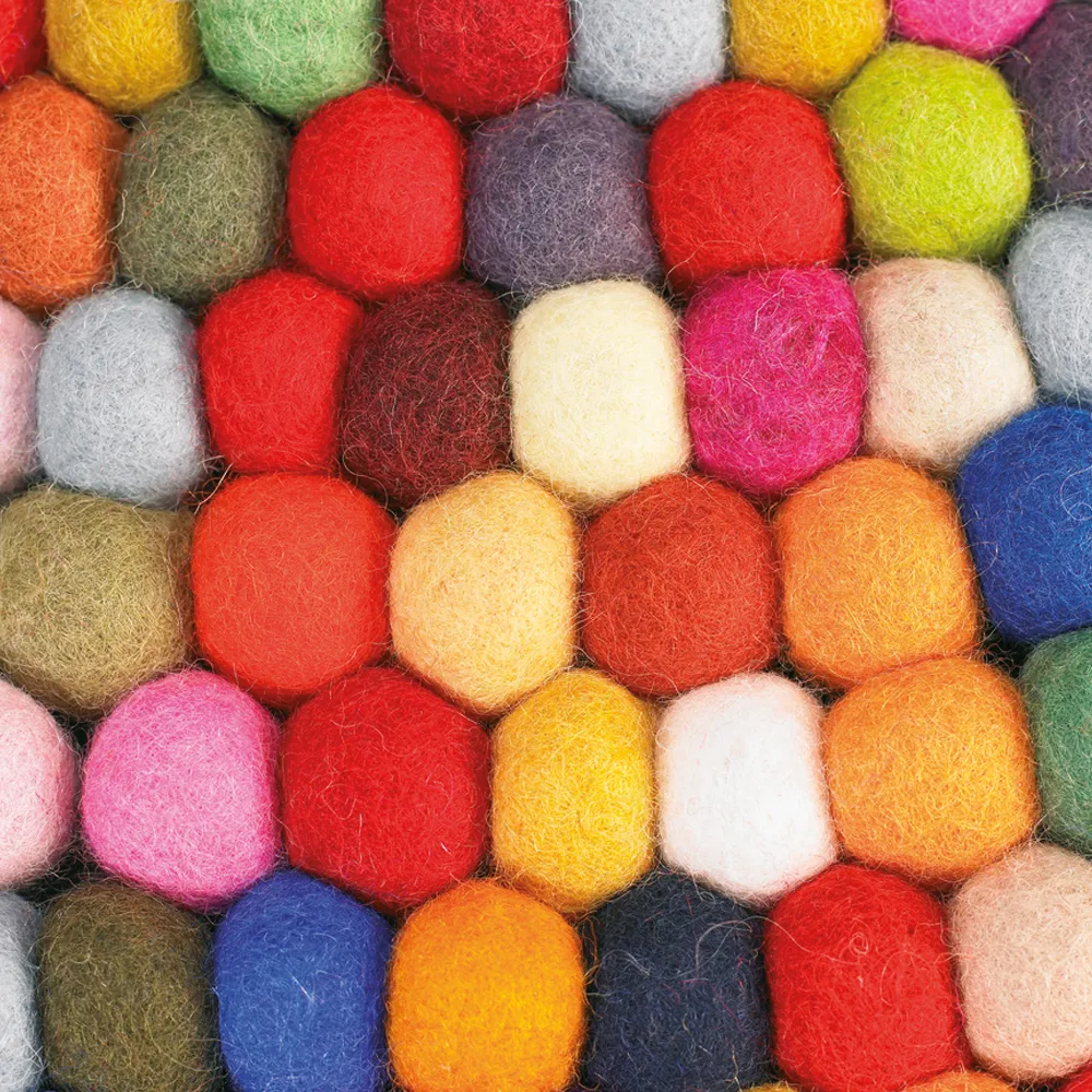 Pinocchio rug round, Multi, 90 cm HAY