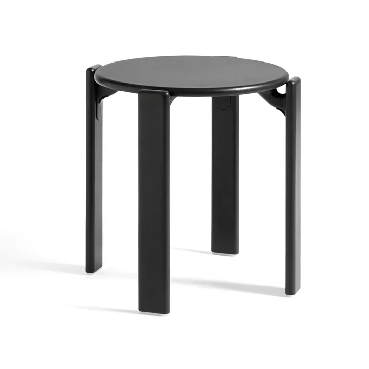 Rey round stool Ø46.5x46 cm - Deep black - HAY
