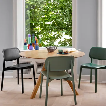 Soft Edge 60 chair - Smoked oak-oak frame - HAY