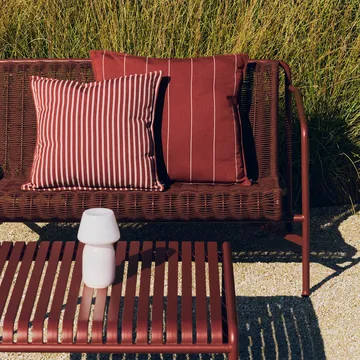 Terrazza cushion - Terracotta narrow stripe, 60x60 cm - HAY