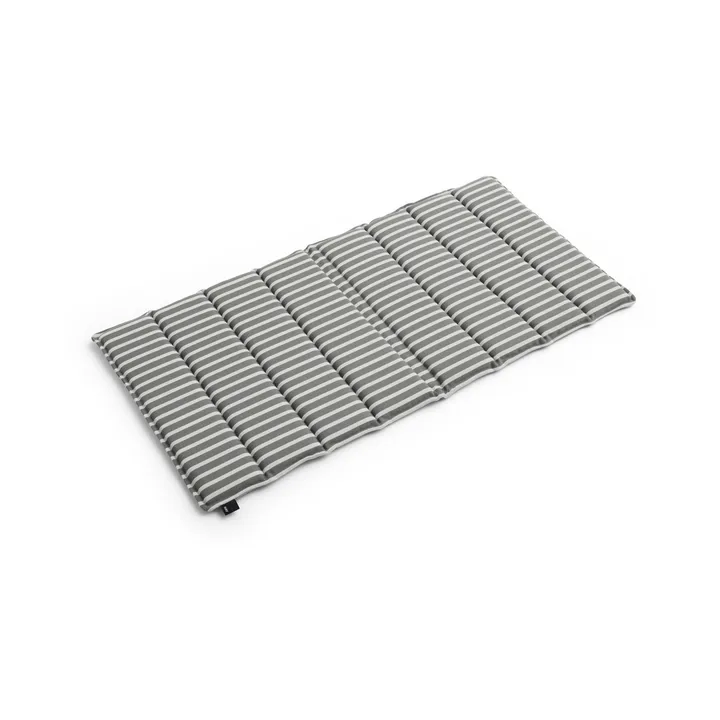 Terrazza Folding seat cushion - Grey bold stripe, 82x40 cm - HAY