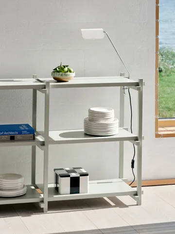 Woody shelf - Beech-smokey grey, low - HAY