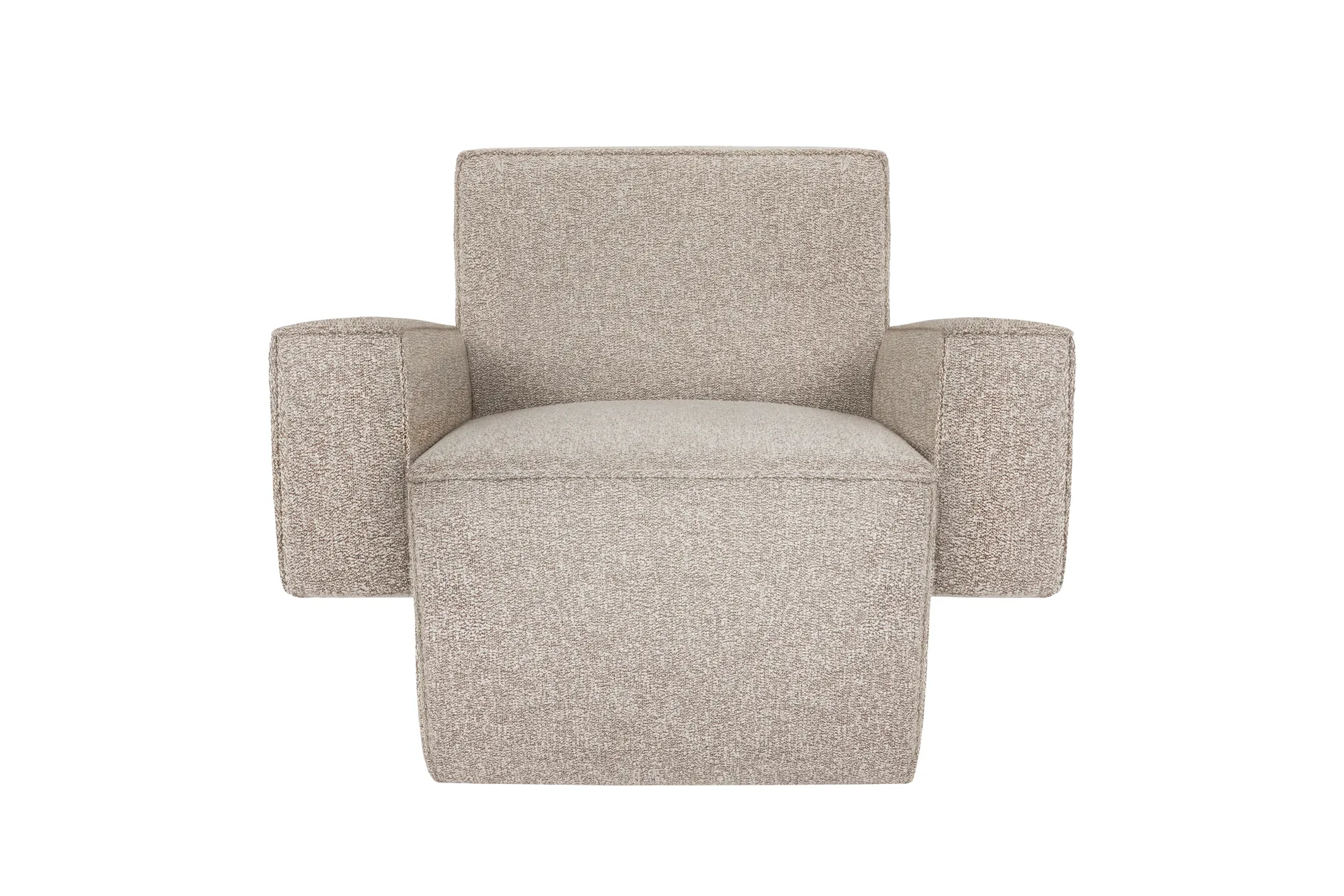 Hunk lounge chair with arm rest, Swan Hem