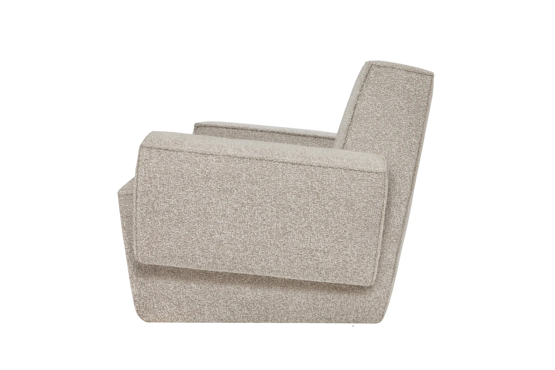 Hunk lounge chair with arm rest, Swan Hem