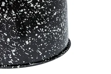 Last stool Ø32x44 cm - Black-white splatter - Hem