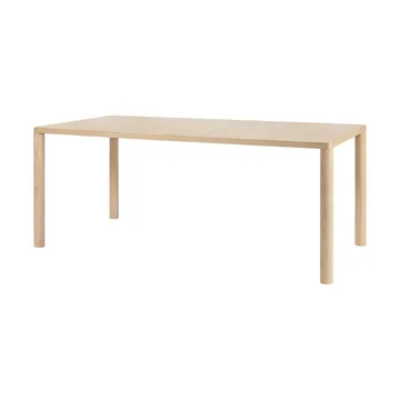 Log dining table 90x180 cm - Oak - Hem