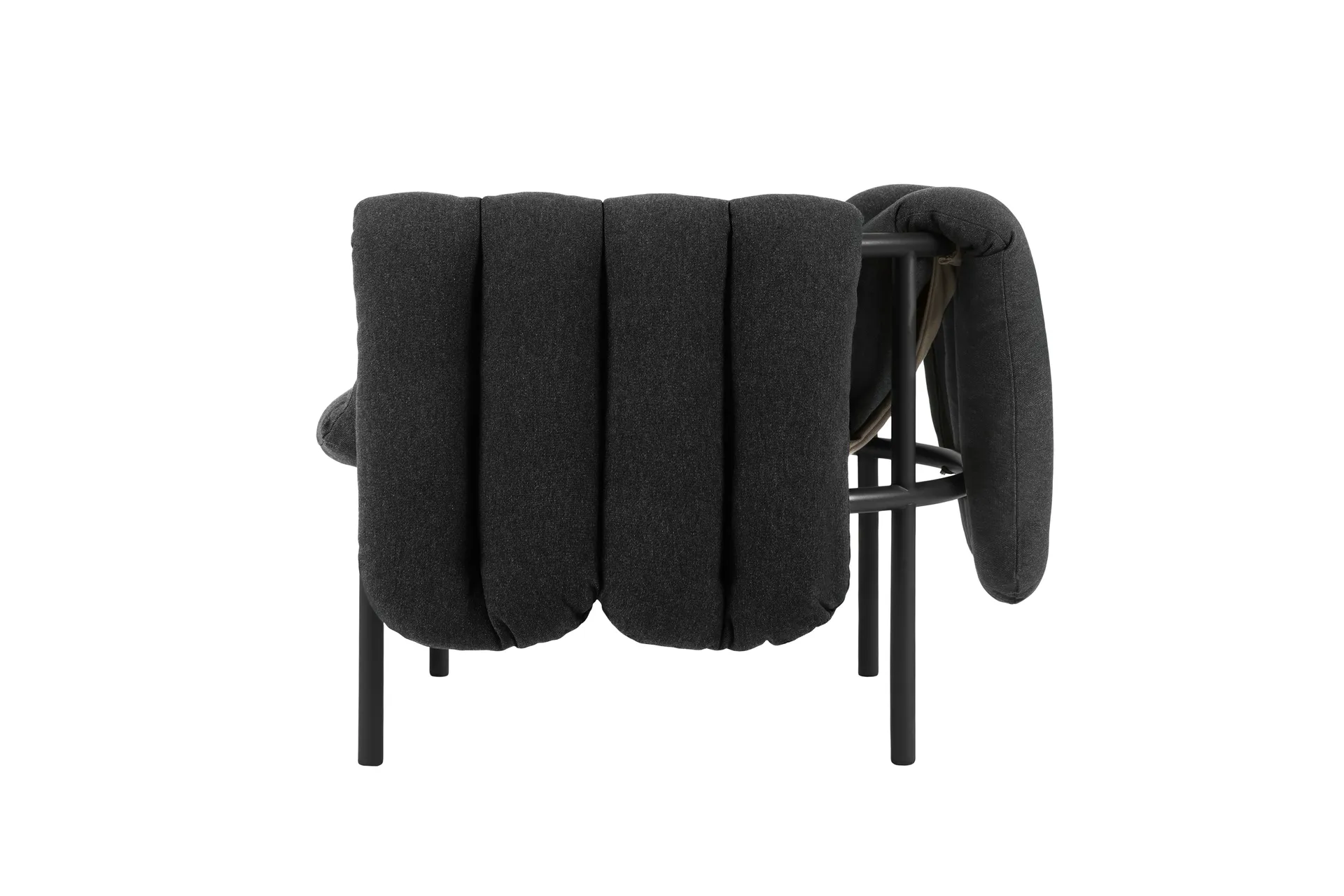 Puffy lounge chair, Anthracite-black grey Hem