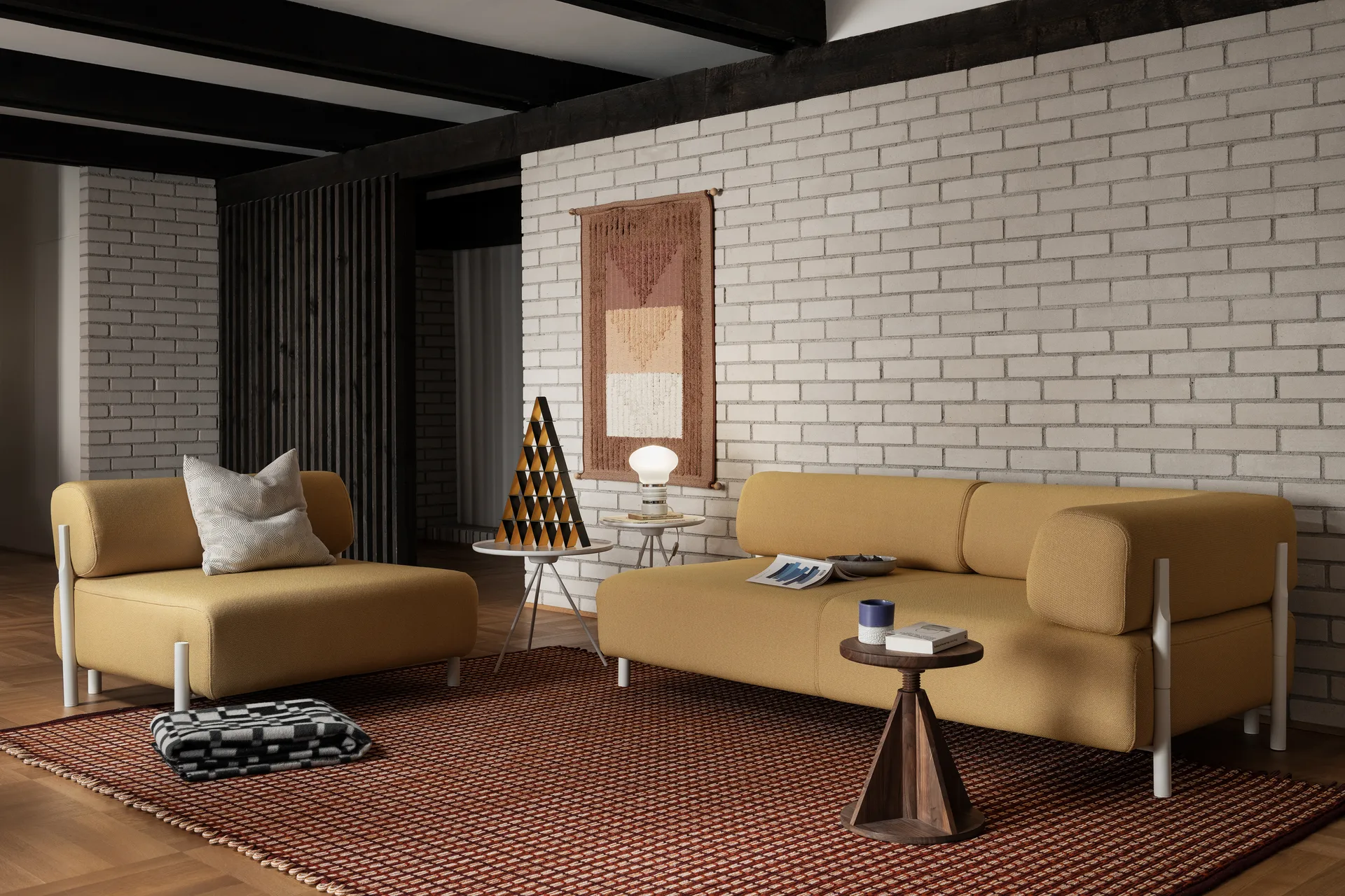 Rope rug Large 200x300 cm, Terracotta Hem