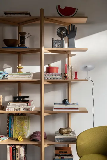 Zig Zag shelf High 175x214 cm - Oak - Hem