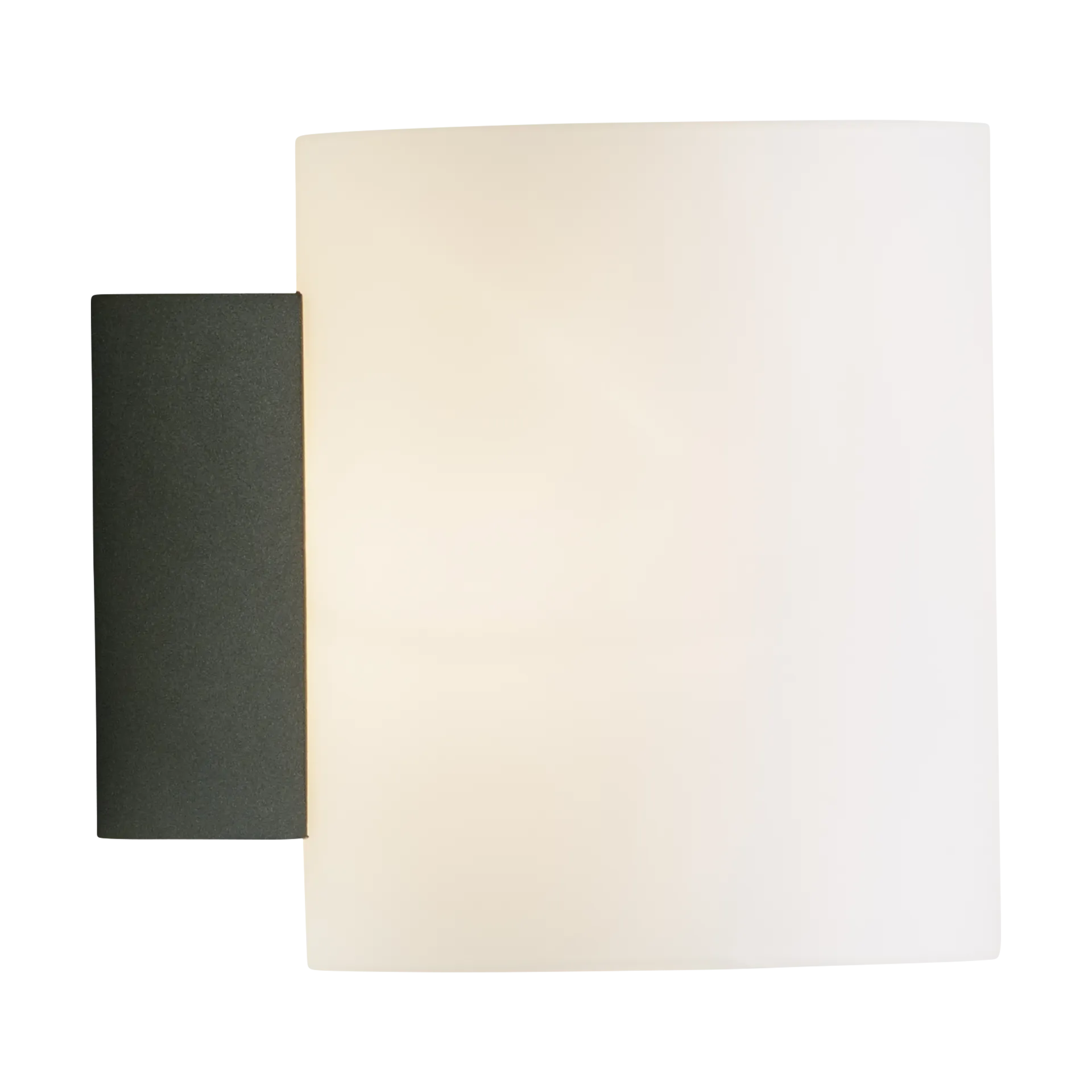 Evoke wall lamp small, Anthracite-opal glass Herstal