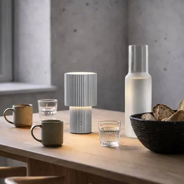 Iluma portable table lamp - Silver - Herstal