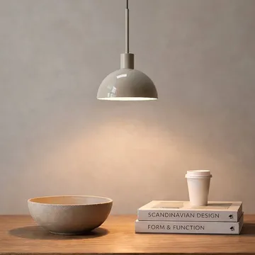 Vienda pendant lamp - Putty grey - Herstal