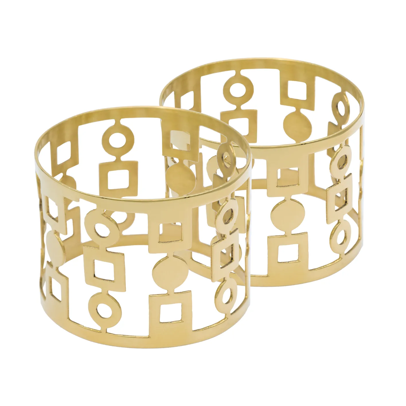 Anima napkin ring 2-pack, Brass Hilke Collection