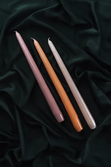 Herrgårdsljus candles 30 cm 6-pack - Pink metallic - Hilke Collection