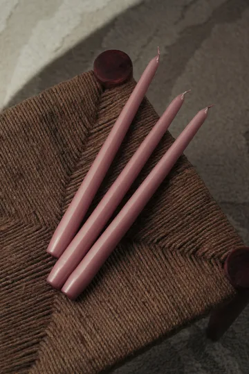 Herrgårdsljus candles 30 cm 6-pack - Pink metallic - Hilke Collection