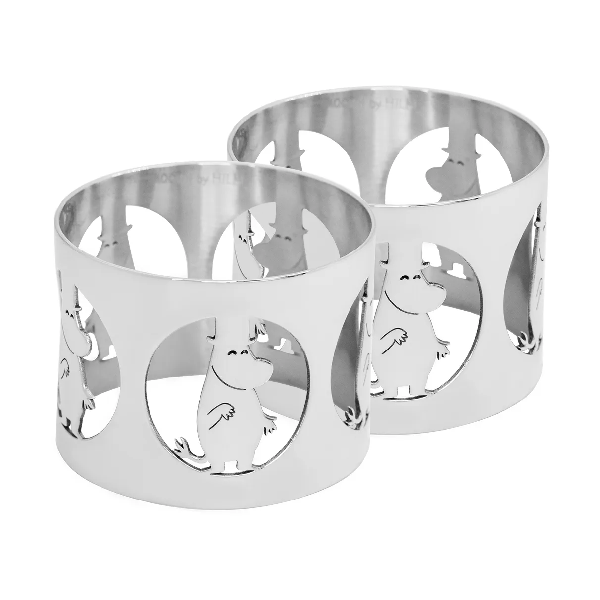 Hilke X Moomin napkin rings Moominpappa 2-pack, Brass Hilke Collection