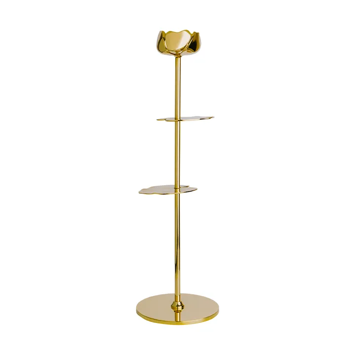 Ninfea Alta candlestick 30 cm - Brass - Hilke Collection