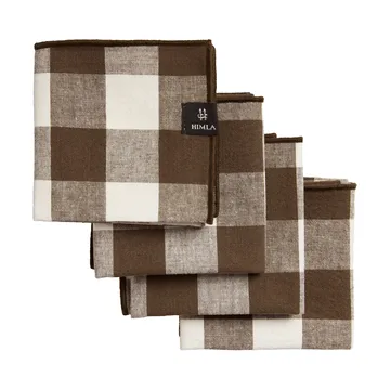 Bettyhill napkins 4-pack - Chocolate - Himla