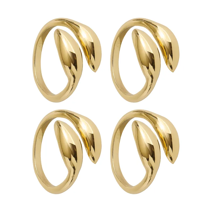 Inverness napkin ring - Brass, 4-pack - Himla