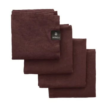 Sunshine napkin 4-pack - Burgundy (red) - Himla
