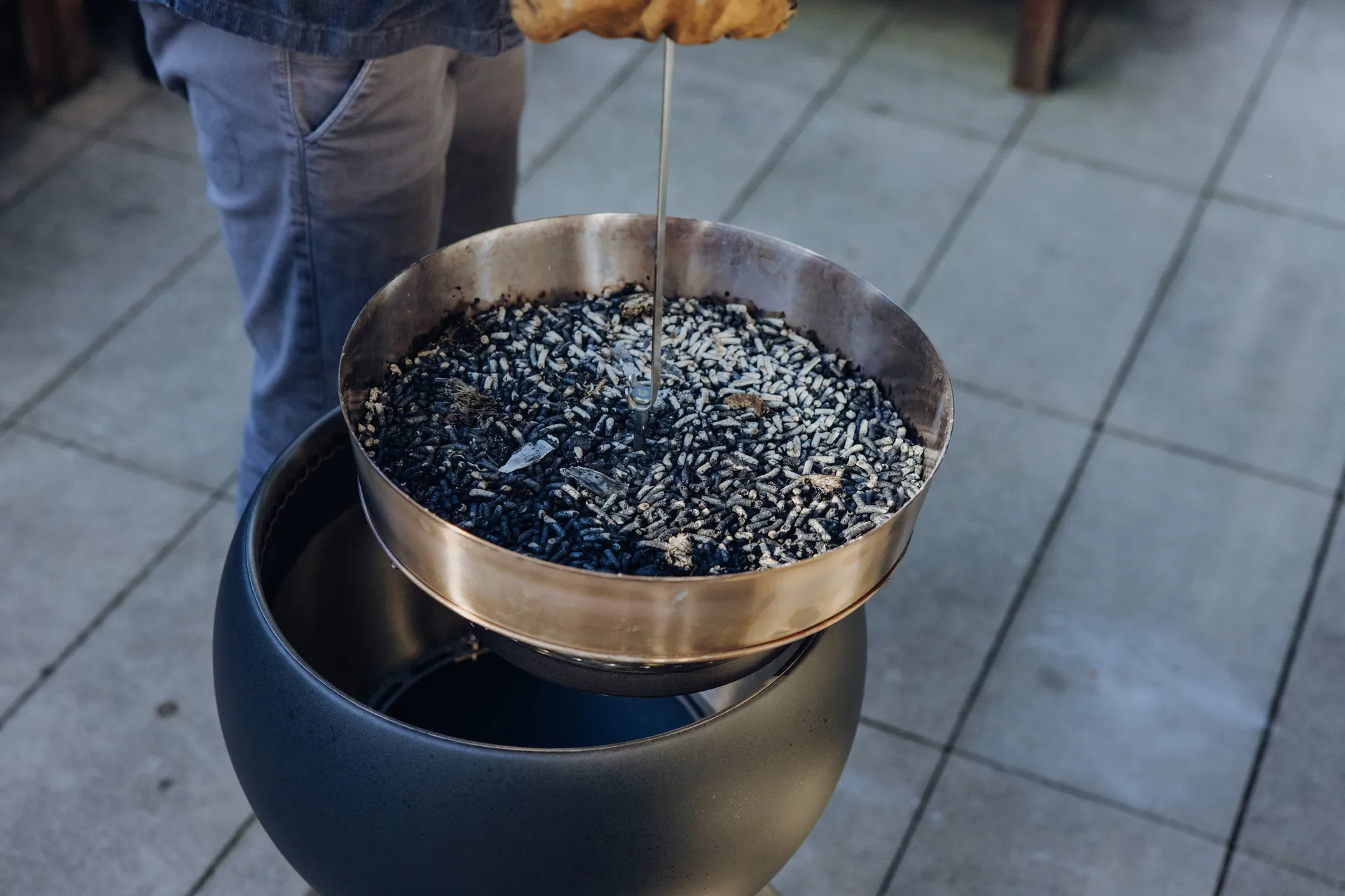 MOON 45 ashtray extension, Silver Höfats