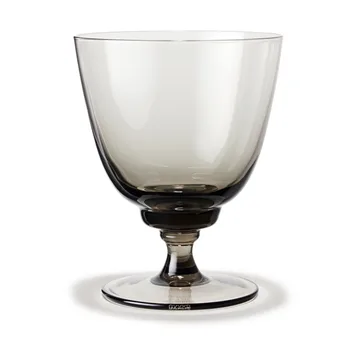 Flow glass on base 35 cl - Smoke - Holmegaard
