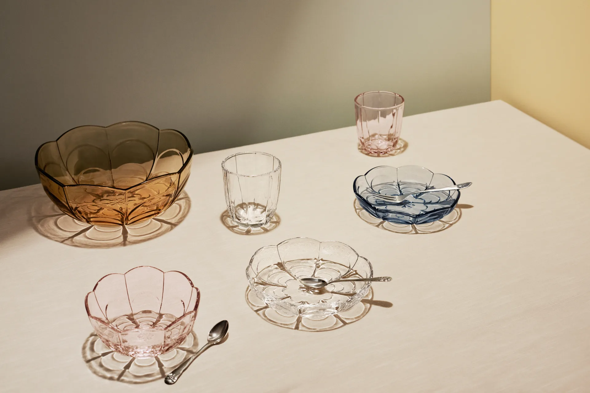 Lily dessert plate Ø16 cm 2-pack, Blue iris Holmegaard