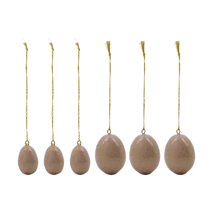 Bloom Easter egg 6 pieces - Pink - House Doctor