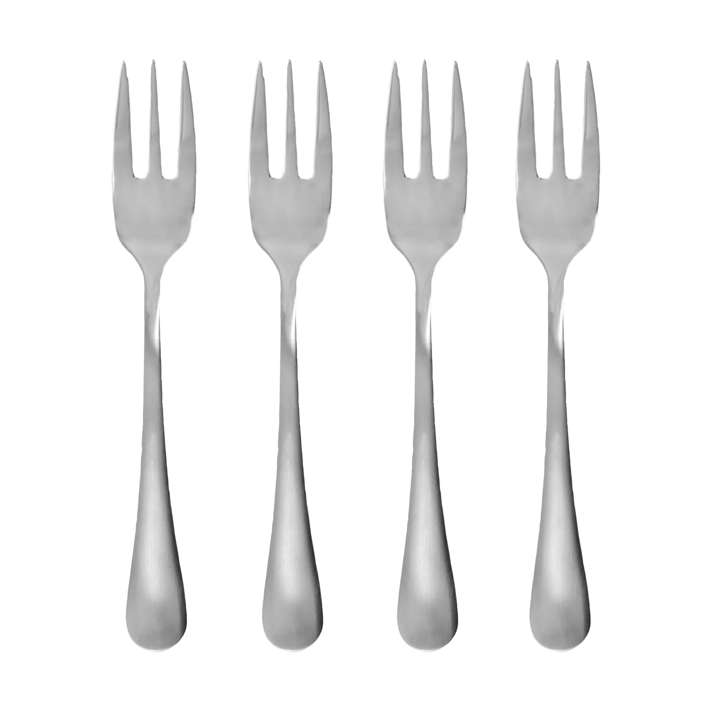 Brush dessert fork 4-pack, Silver finish House Doctor
