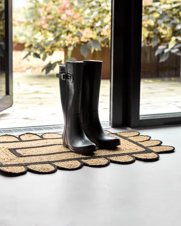 Denta doormat - Black-natural, 60x90 cm - House Doctor