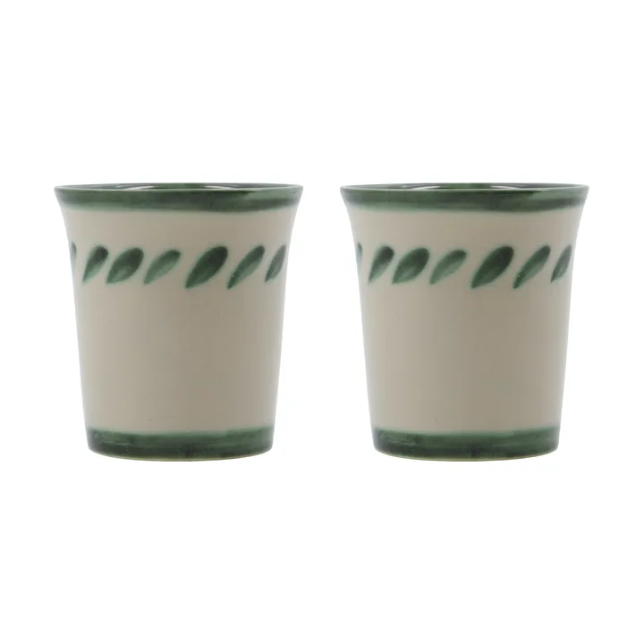 Diva mug 25 cl 2-pack - Green - House Doctor