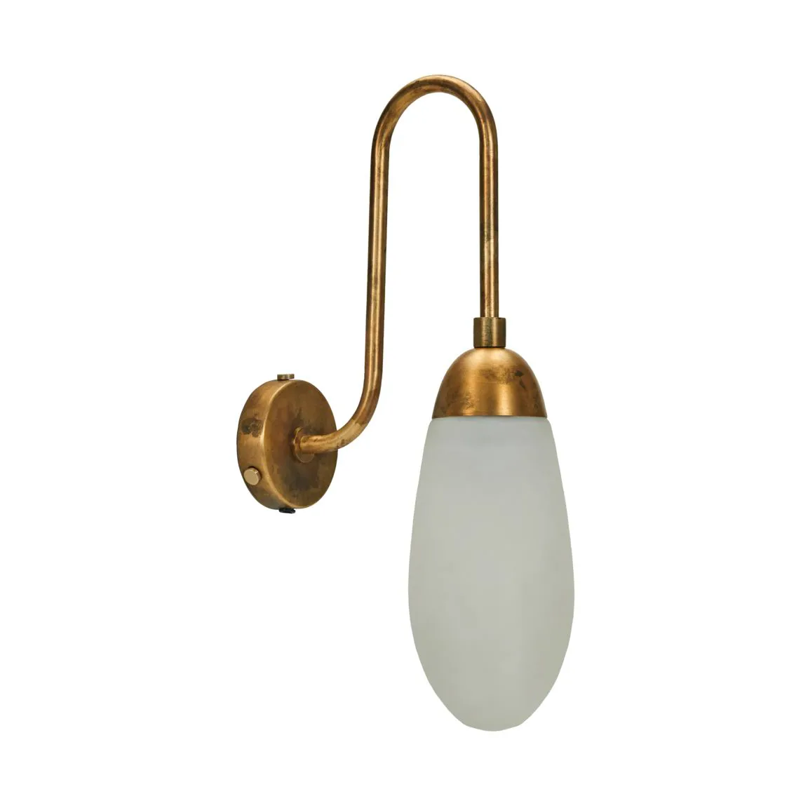 Drop wall lamp, Antique brass House Doctor