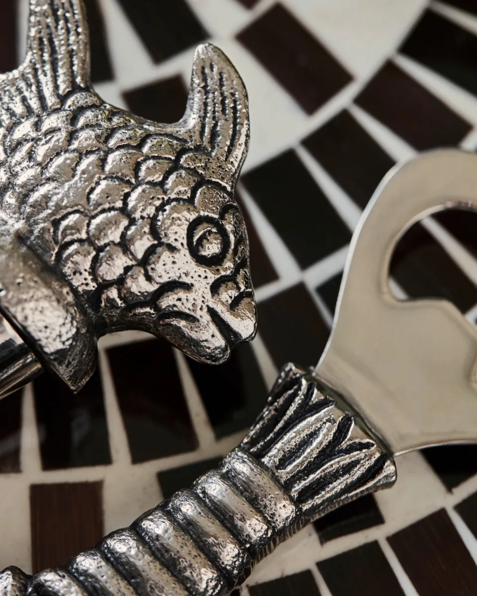 Fish bar set 2 pieces, Antique silver House Doctor