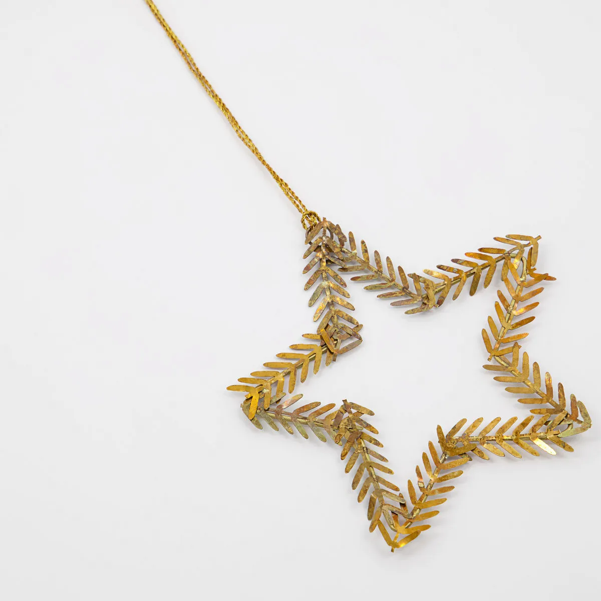Lamet hanging decoration star, brass House Doctor