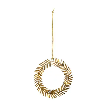 Lamet hanging decoration wreath - brass - House Doctor