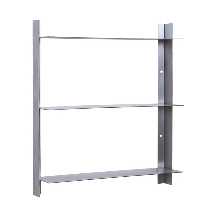 Acier shelf - Nickel, 41x46x11 cm - Hübsch