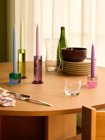 Block candle holder, 2 pieces - Brown-green, gray-pink

1. Sofa sizes:
2.5 seater sofa
3 seater sofa - Hübsch