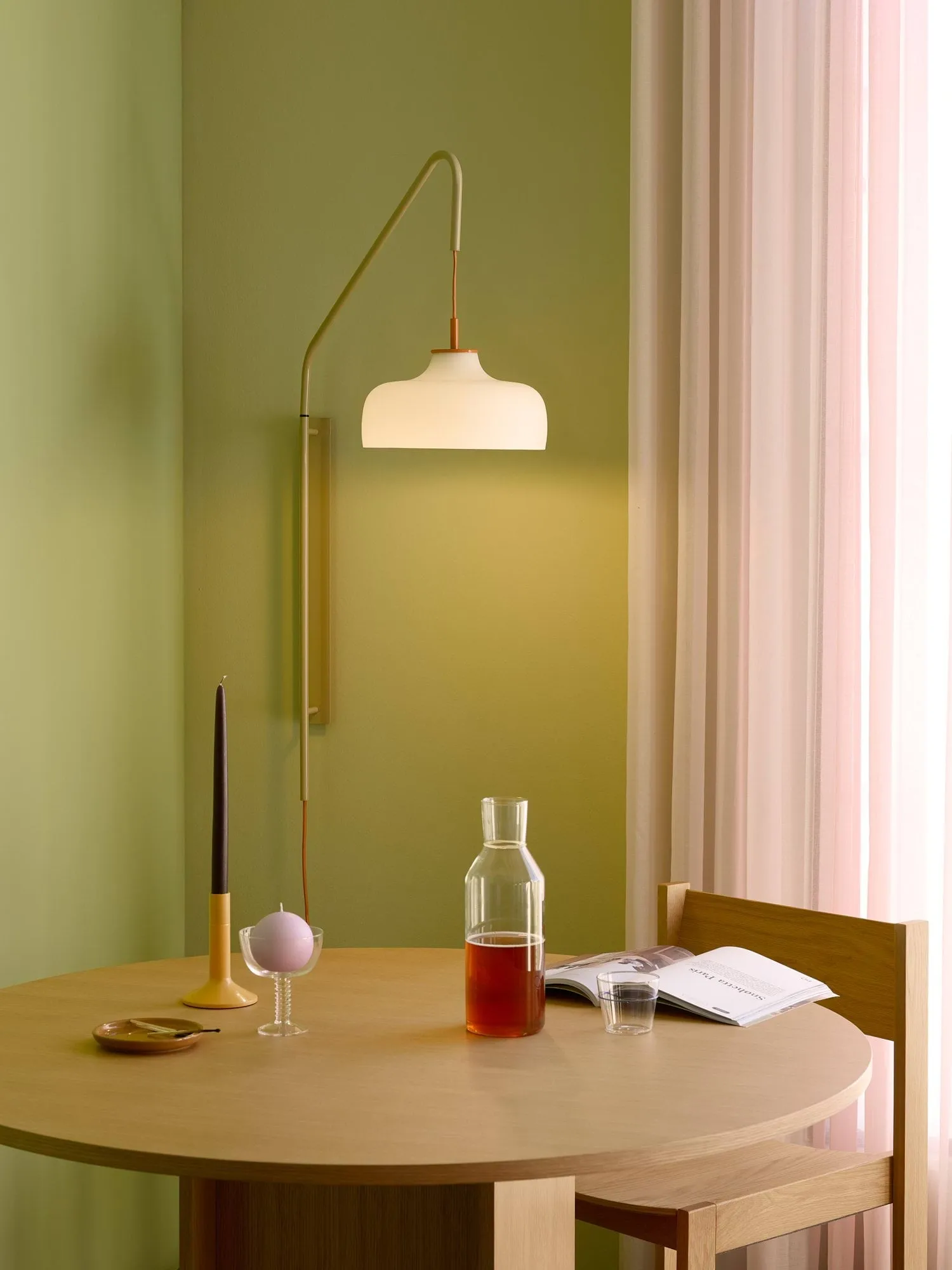 Current wall lamp, Light sand Hübsch